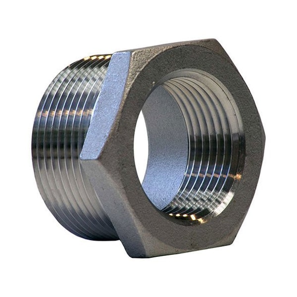 Kingdom 3/4 304 Stainless Steel Bushing, MNPT X FNPT K414-1208 - main